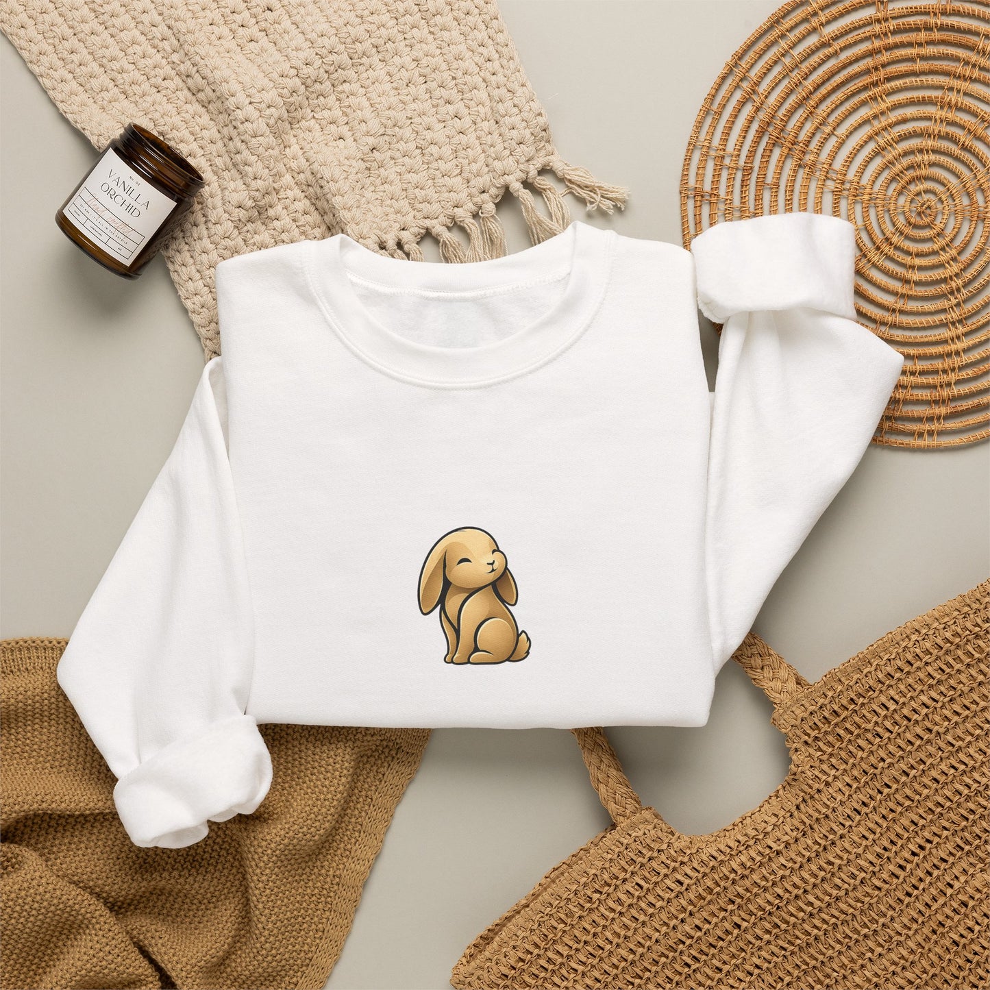 Cute Bunny Crewneck Sweatshirt