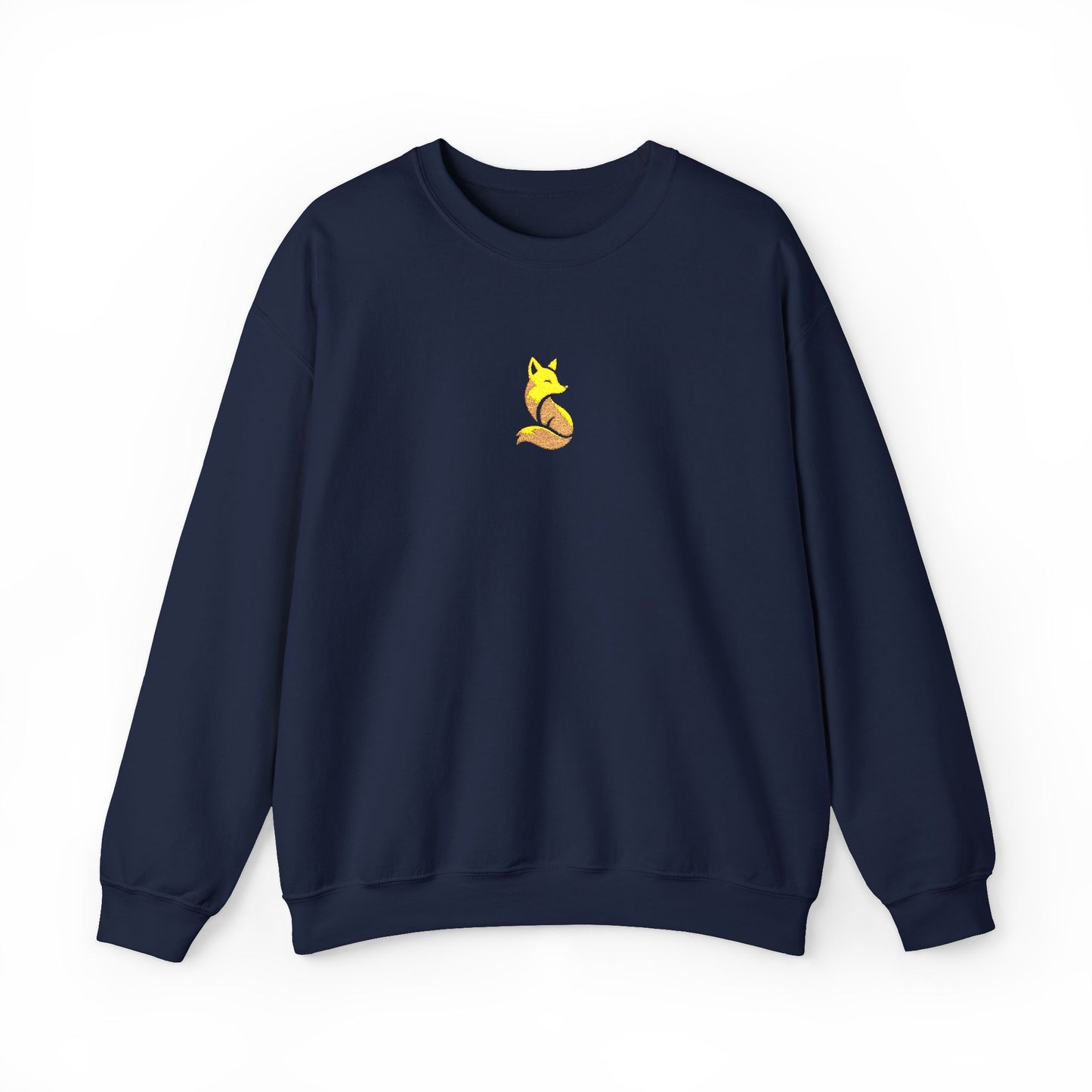Woodland Fox Embroidered Crewneck Sweatshirt