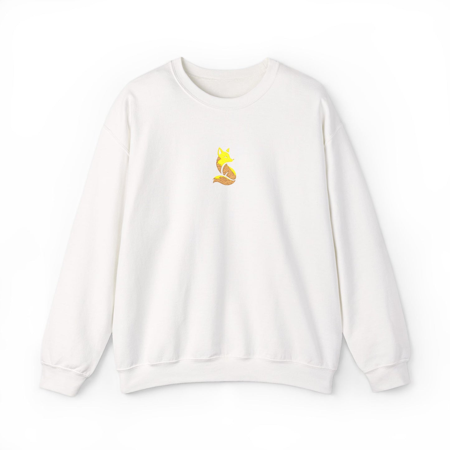 Woodland Fox Embroidered Crewneck Sweatshirt