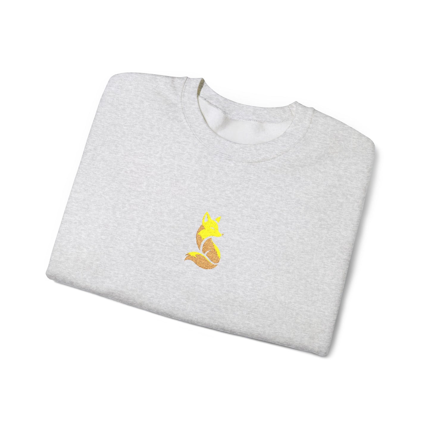 Woodland Fox Embroidered Crewneck Sweatshirt