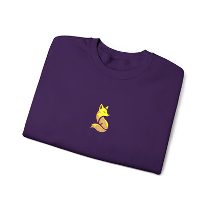 Woodland Fox Embroidered Crewneck Sweatshirt