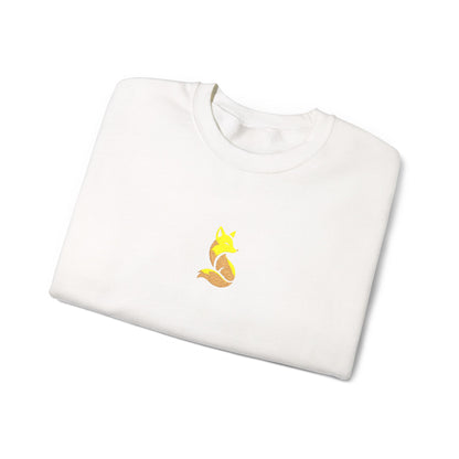 Woodland Fox Embroidered Crewneck Sweatshirt
