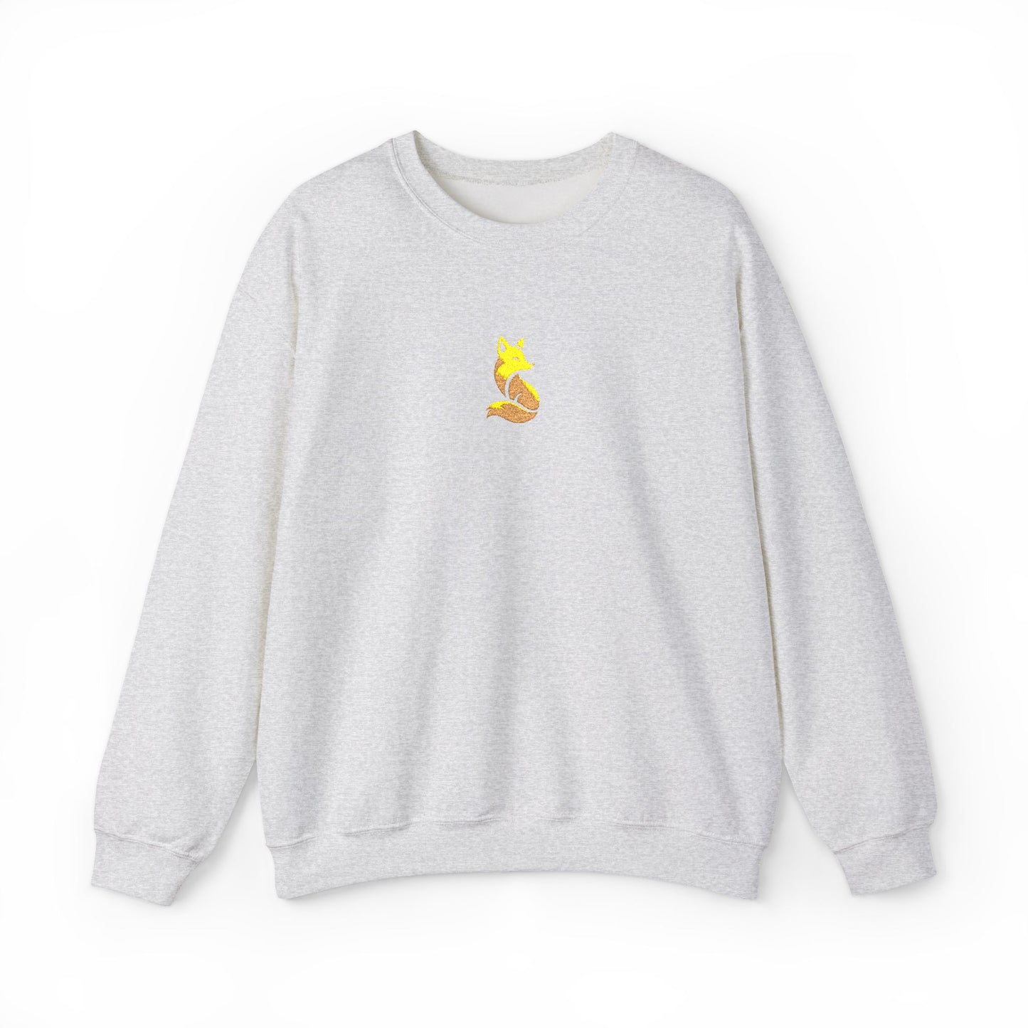 Woodland Fox Embroidered Crewneck Sweatshirt