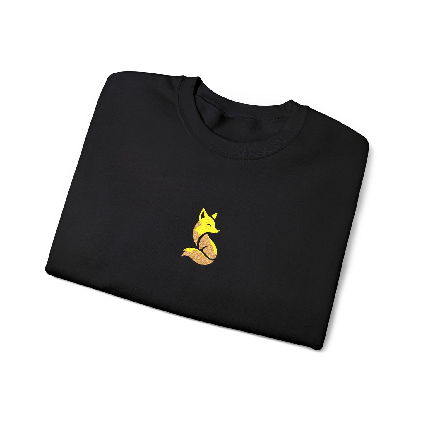 Woodland Fox Embroidered Crewneck Sweatshirt