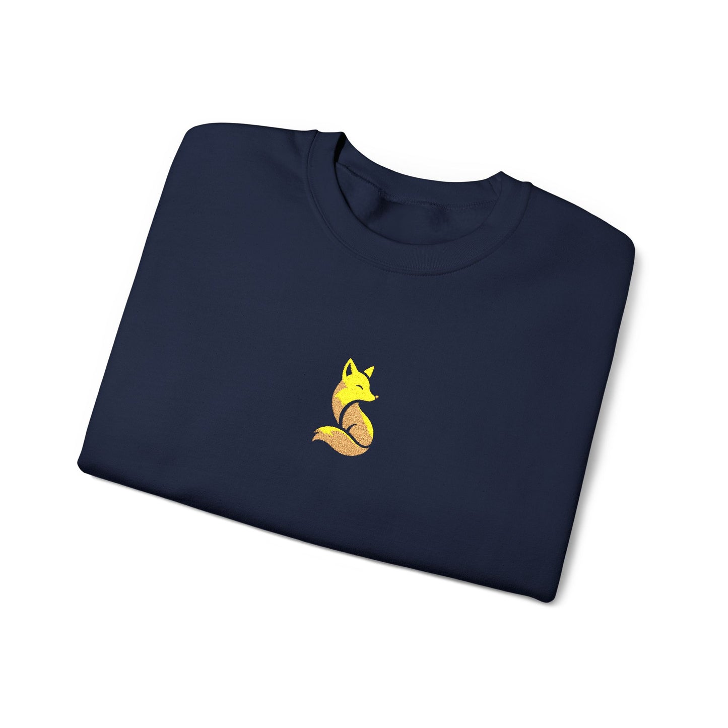 Woodland Fox Embroidered Crewneck Sweatshirt